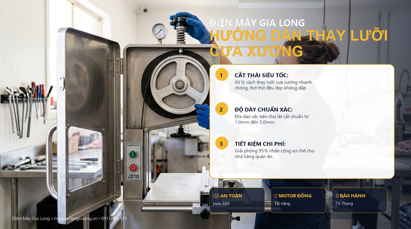 cách thay lưỡi cưa xương chinh hang gia long