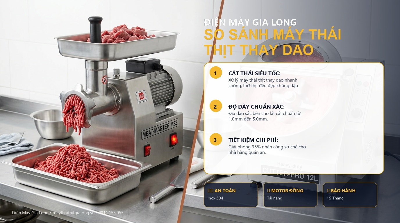 máy thái thịt thay dao chinh hang gia long