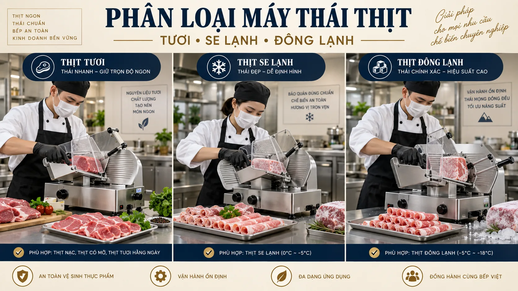 Máy Thái Thịt Công Nghiệp Chọn Loại Nào Theo Nhu Cầu? - checklist kiểm tra