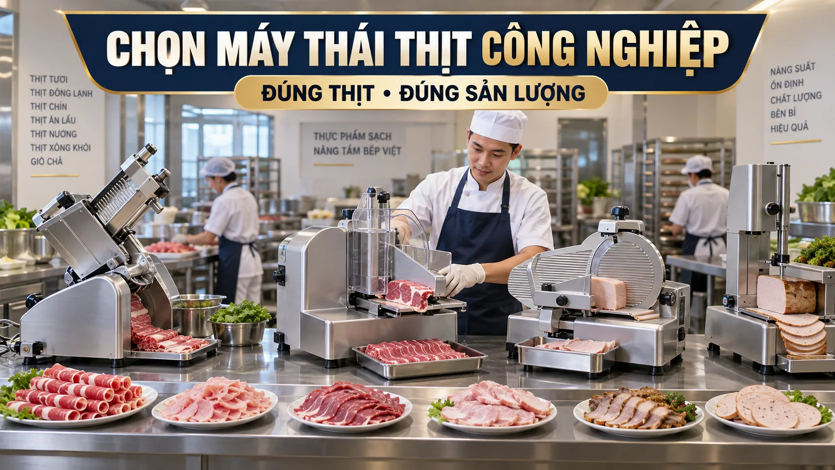Máy Thái Thịt Công Nghiệp Chọn Loại Nào Theo Nhu Cầu?