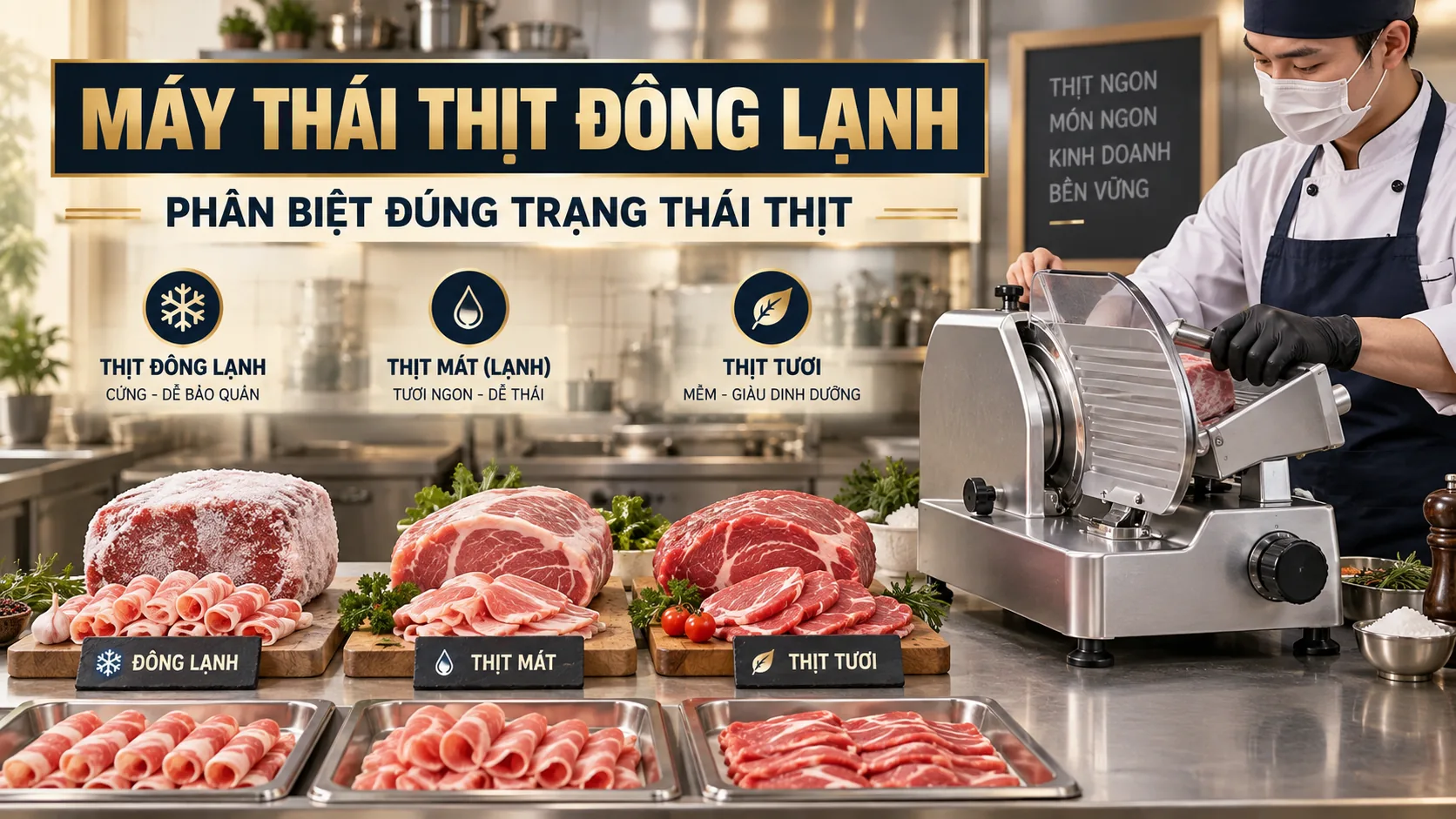 Máy Thái Thịt Đông Lạnh: Phân Loại Và Cách Chọn Đúng