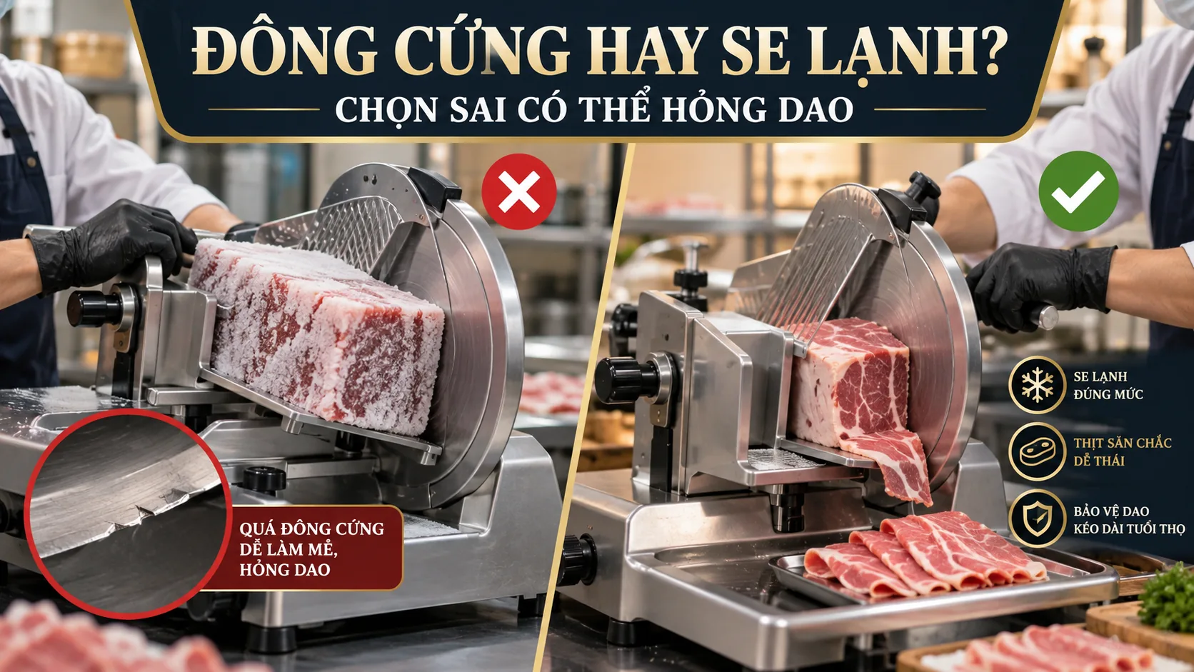 Máy Thái Thịt Đông Lạnh: Phân Loại Và Cách Chọn Đúng - quy trình